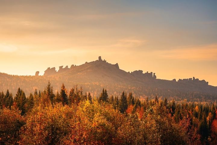 Хребет на закате